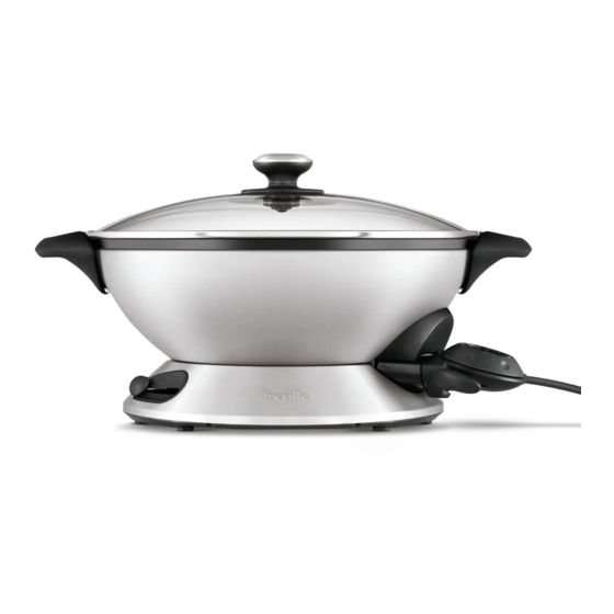 BREVILLE THE HOT WOK PRO BEW800XL INSTRUCTION BOOKLET Pdf Download