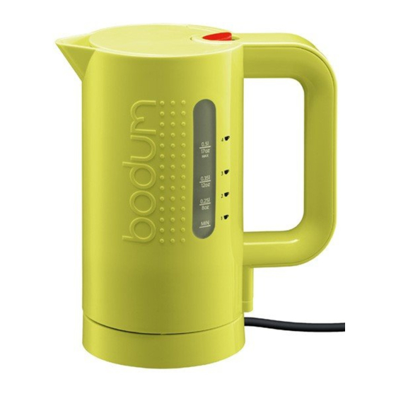 BODUM BISTRO 11318 INSTRUCTIONS FOR USE MANUAL Pdf Download ManualsLib