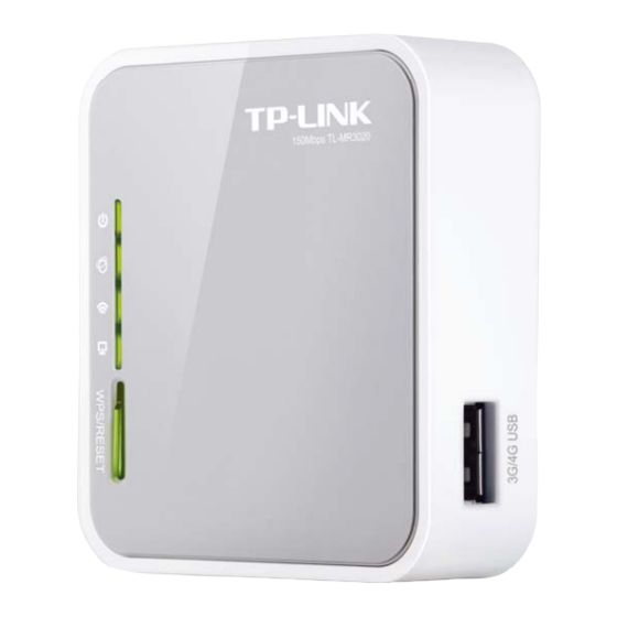 TP-Link TL-MR3020 User Manual