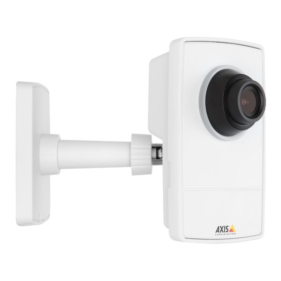 AXIS M1025 USER MANUAL Pdf Download ManualsLib