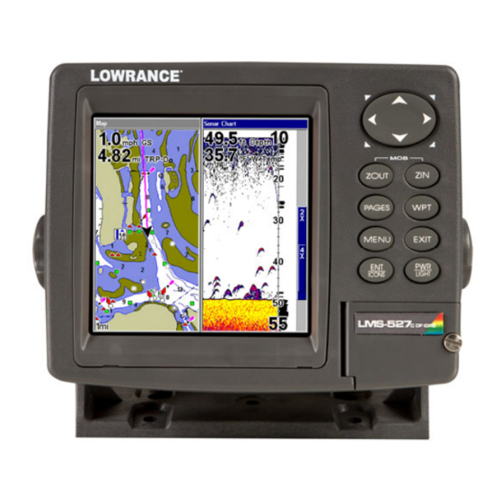 LOWRANCE LMS527CDF IGPS INSTALLATION AND OPERATION INSTRUCTIONS MANUAL