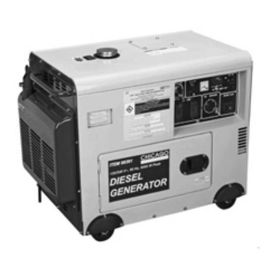 CHICAGO ELECTRIC 98391 SET UP, OPERATING, AND SERVICING INSTRUCTIONS