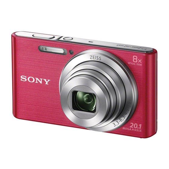 SONY DSC-W830 BROCHURE & SPECS Pdf Download | ManualsLib