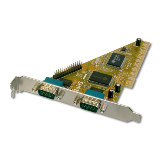 DIGITUS MULTI I/O COMBI PCI ADDON CARD USER MANUAL Pdf Download