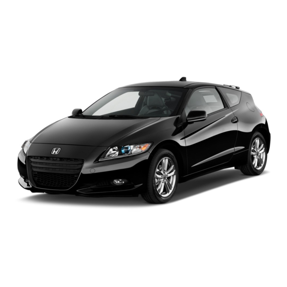 HONDA 2011 CR-Z OWNER'S MANUAL Pdf Download | ManualsLib