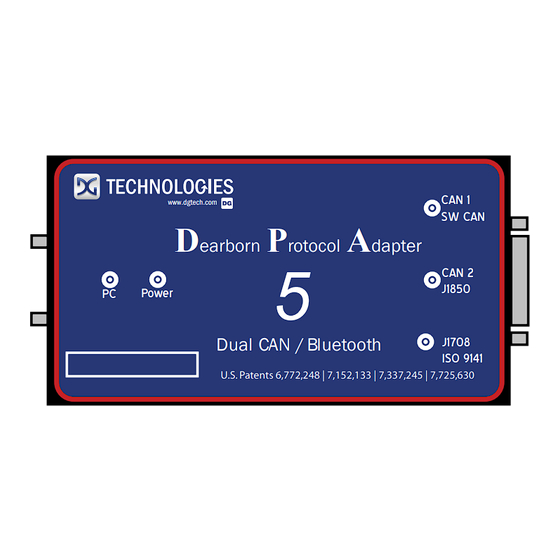 DG Technologies DPA 5 Quick Start Manual