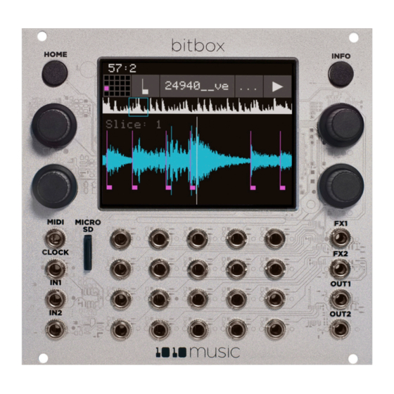1010music Bitbox mk2 1.0.8 User Manual