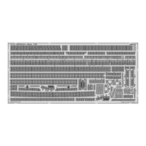 Eduard DKM Blücher railings Quick Start Manual