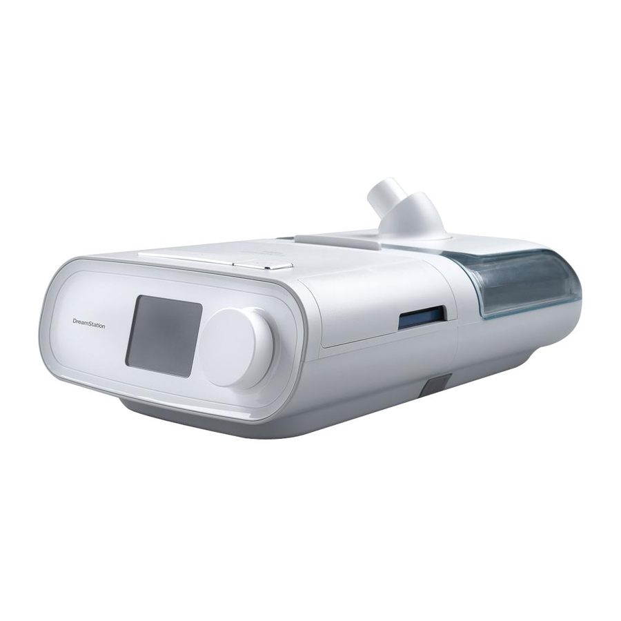 Philips Respironics Dreamstation CPAP PRO Quick Start Guide