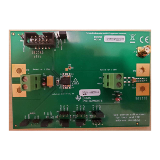 Texas Instruments TPSM8287A12BBSEVM User Manual