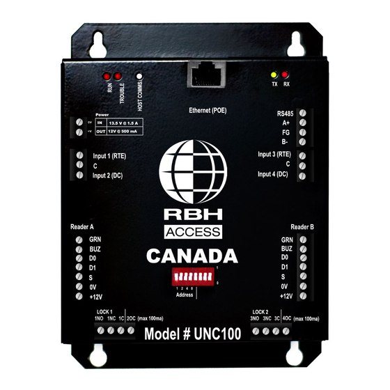 RBH Sound UNC100 Manual