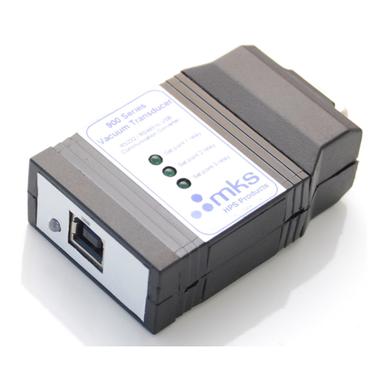 MKS 900USB-1 Operation And Installation Manual
