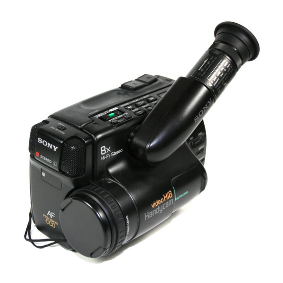Sony Handycam CCD-TR81 Operation Manual