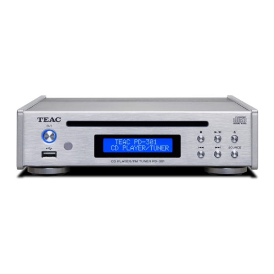 Teac PD-301DAB Owner's Manual