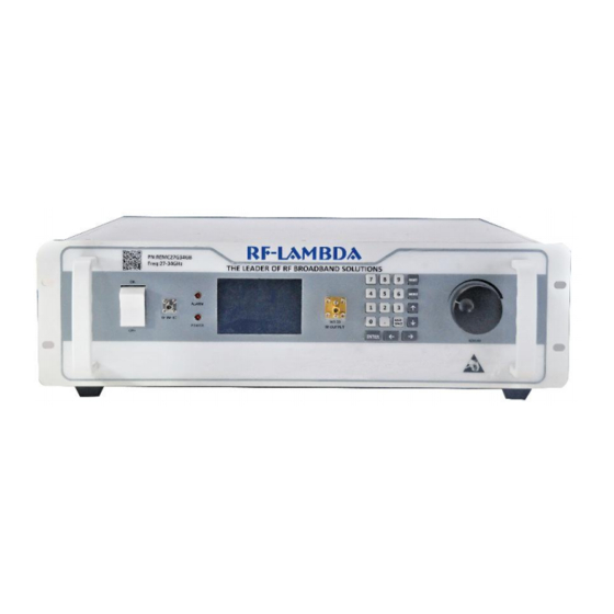 RF-Lambda REMC18G23GD Quick Start Manual