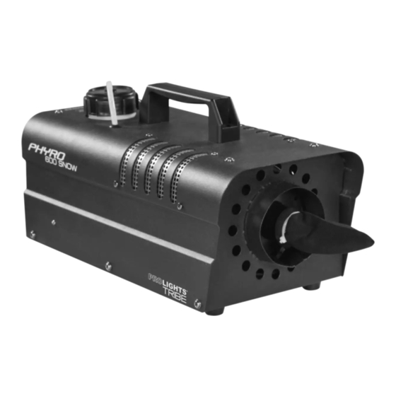 ProLights PHYRO600SNOW User Manual