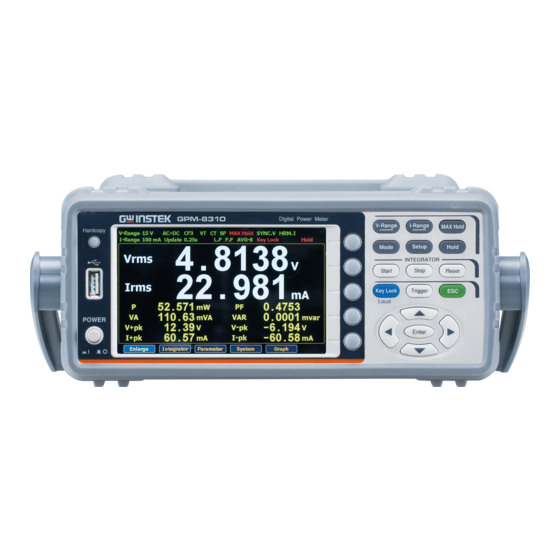GW Instek GPM-8310 Installation Manual