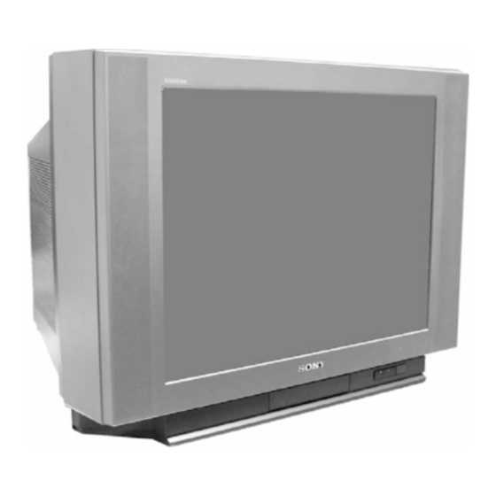 Sony TRINITRON KV-25FX30B Service Manual