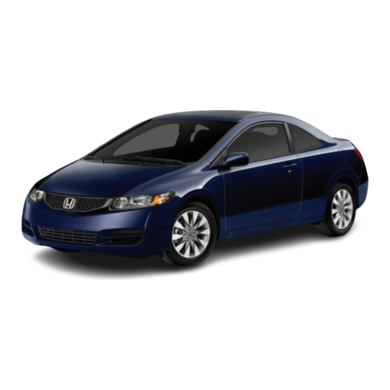 Honda CIVIC COUPE 2011 Technology Reference Manual