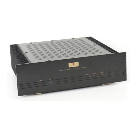 Parasound HCA 806A Owner's Manual