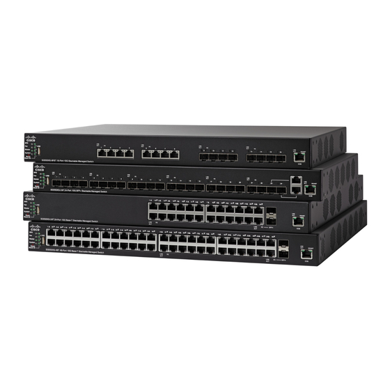 User Manuals: Cisco 350XG series Switches