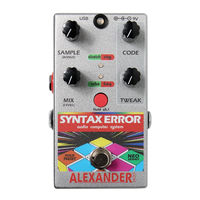 Alexander SYNTAX ERROR Manual