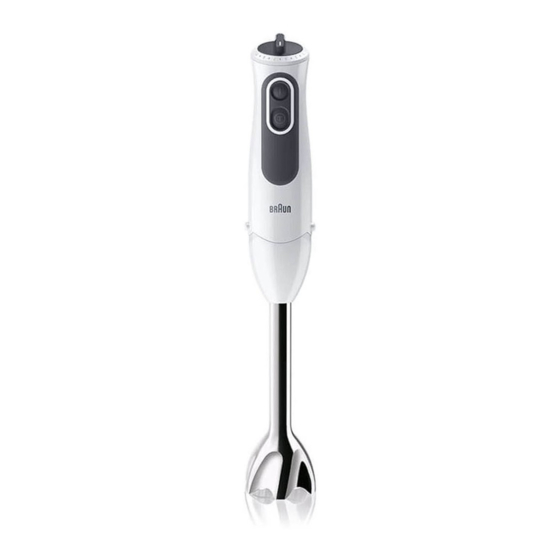 Braun MultiQuick 3 Vario User Instructions