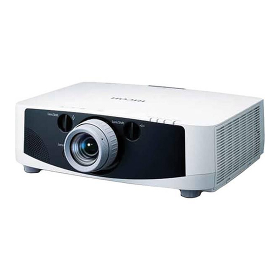 Ricoh PJ WX6170N Important Information Manual