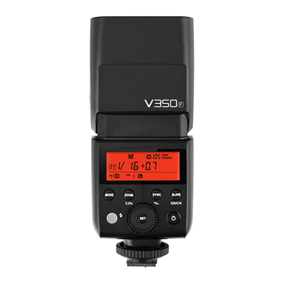 Godox V350F Instruction Manual