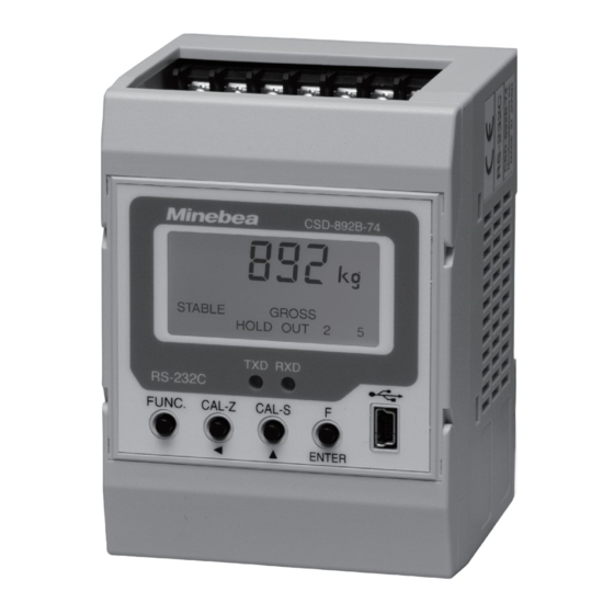Minebea CSD-892B-74 Instruction Manual