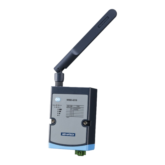 Advantech WISE-4210-S231 Startup Manual