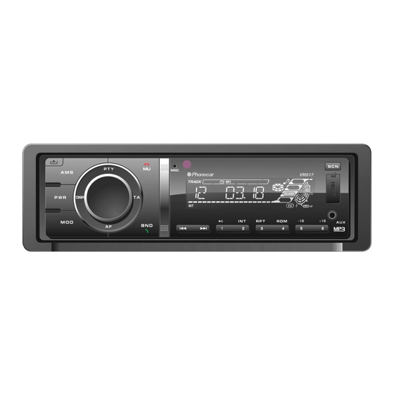 Phonocar VM017 Instruction Manual