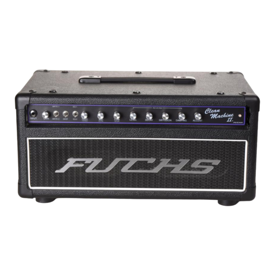 FUCHS Clean Machine II Manuals