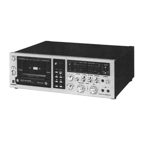 Dual C 839 RC Service Manual