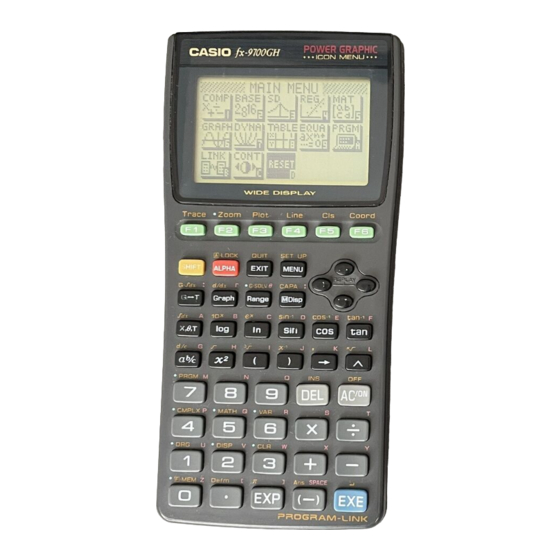 Parts List Casio FX 9700GH Service Manual Parts List Page 23 ManualsLib