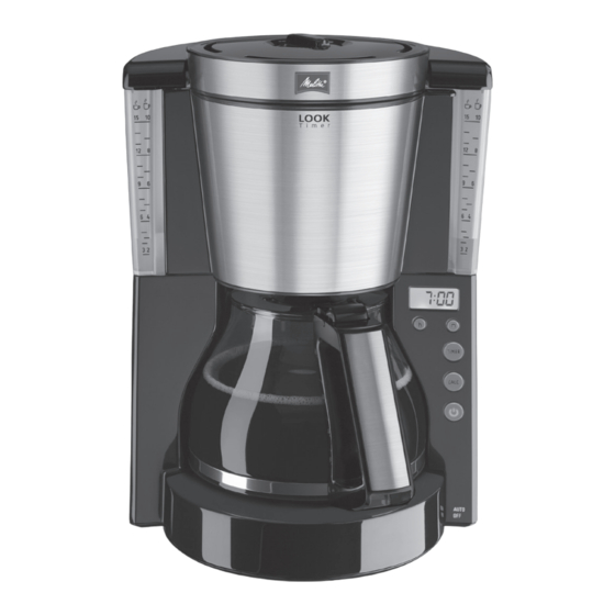 Melitta Look Operating Instructions Manual