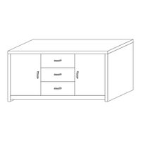 GFW HAMPTON ACACIA SIDEBOARD Assembly Instructions Manual
