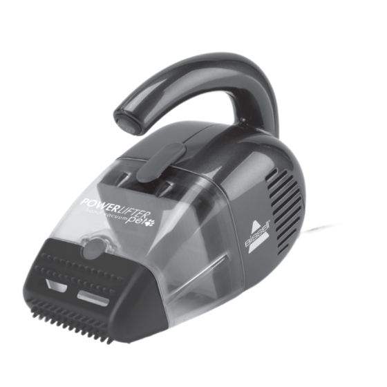 Bissell POWERLIFTER PET 33A1W Series User Manual