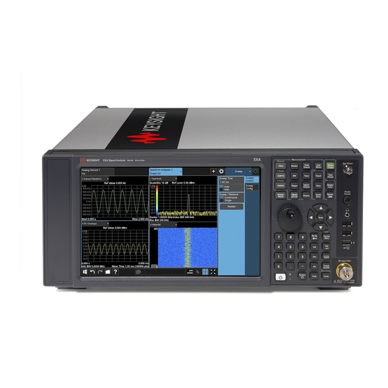 Keysight Technologies X Series Installation Note