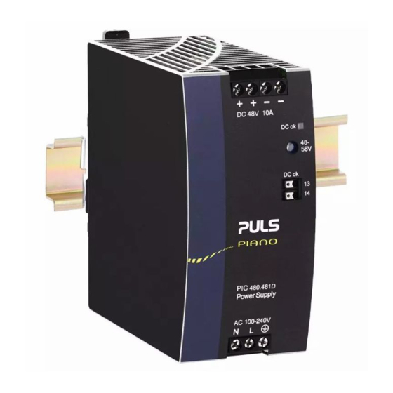Puls PIC480.481D Installation Manual