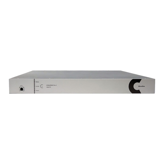 ClearOne CONVERGE PRO 2 Series Reference Manual