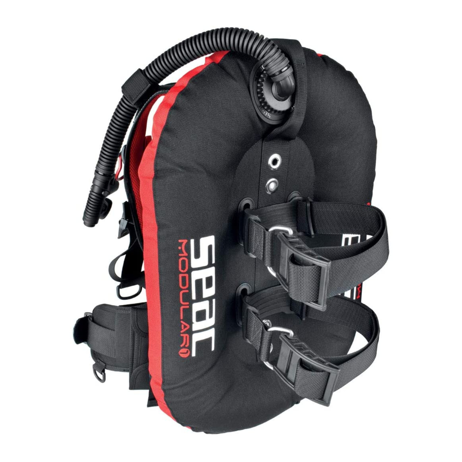 Seac BCD MODULAR Rear-Bladder Scuba Manuals