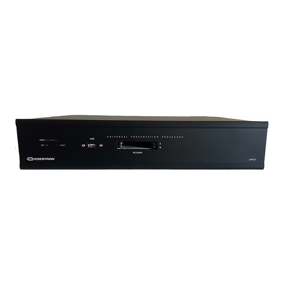 Crestron UPX-2 Reference Manual