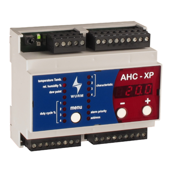 WURM AHC-XP Quick Start Manual