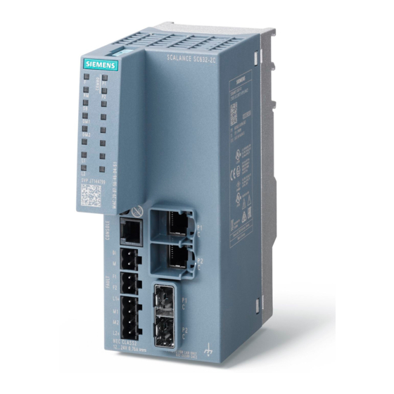 Siemens SIMATIC NET SCALANCE SC636-2C Configuration Manual