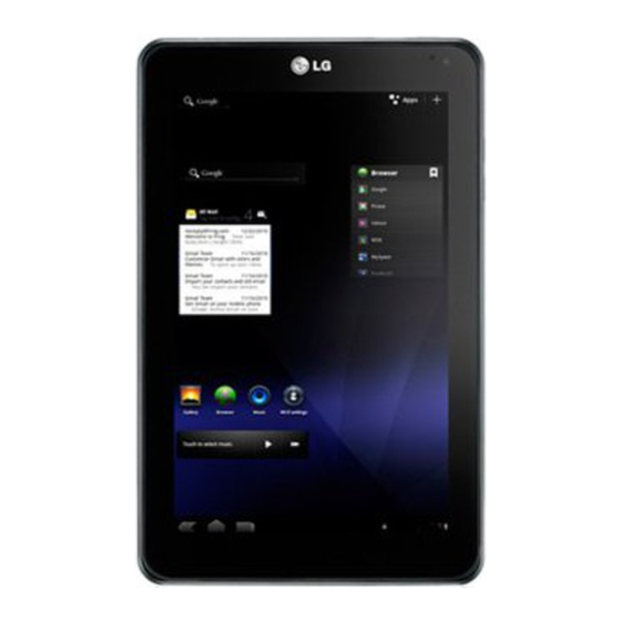 LG Optimus Pad V901 Manuals