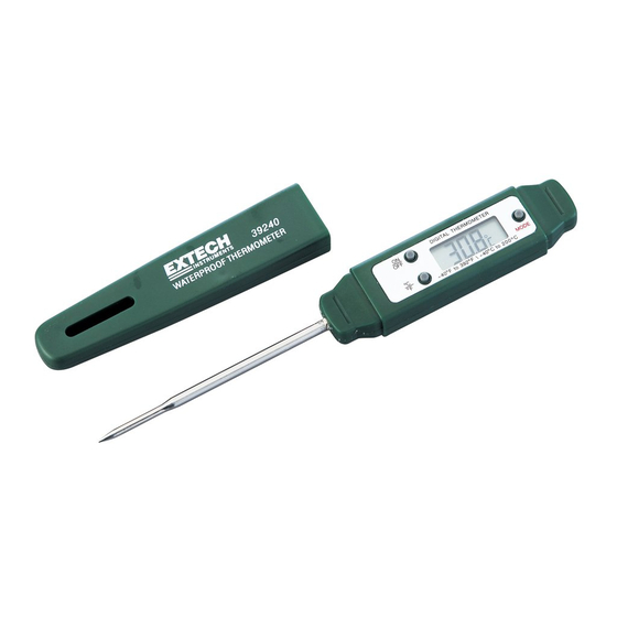 Extech Instruments 39240 Quick Start Manual