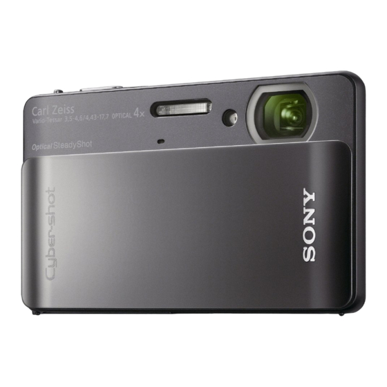 Sony Cyber-shot DSC-TX5 Instruction Manual