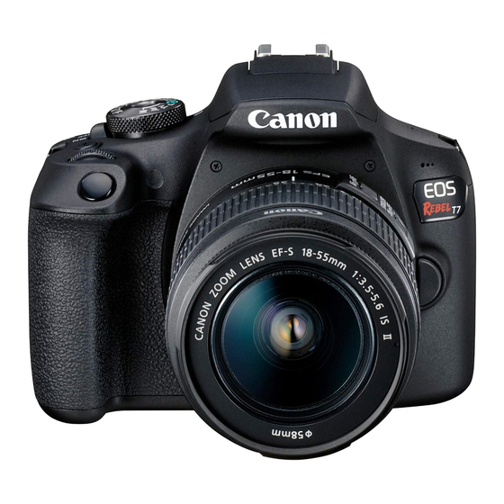 Canon Rebel T7 Kit Instructions