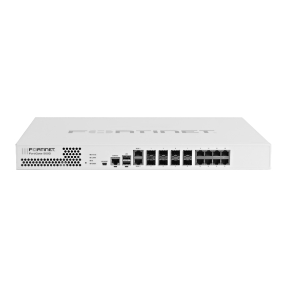 Fortinet FortiGate 500D Information Supplement